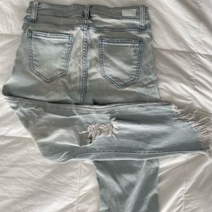 Light Wash Distressed Denim Jeans